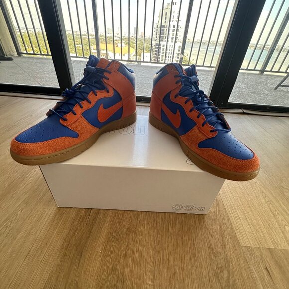🔥 DS Custom Nike Dunk High “Knicks” – 1-of-1 Build | Premium Materials | SZ 11 - Picture 2 of 6